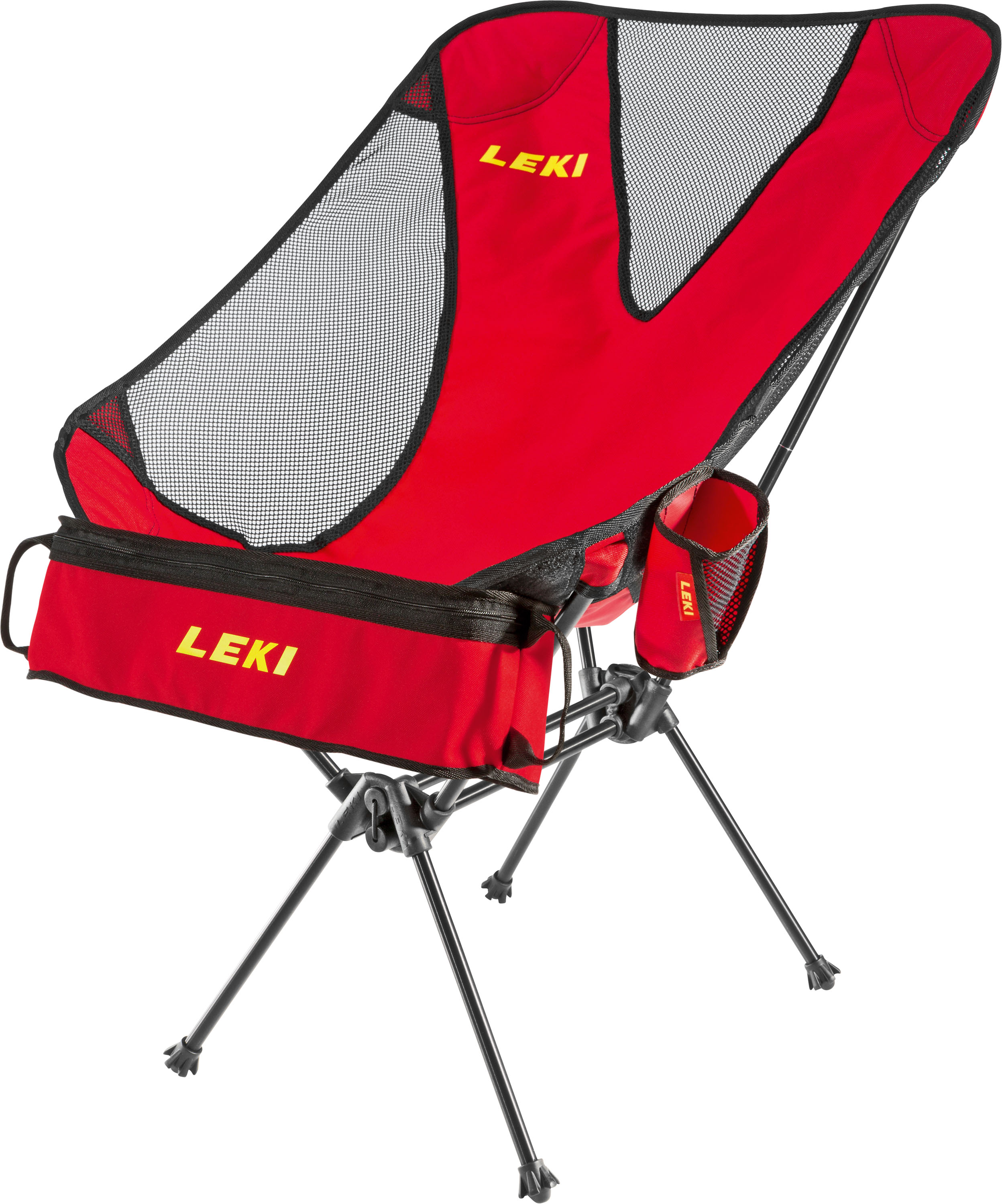 LEKI Chiller – Entspanner. Auspacken, vor dem Zelt sitzen und genießen. Der Stuhl ist so leicht, dass man ihn sogar am Rucksack tragen kann. € 119,95  © Leki