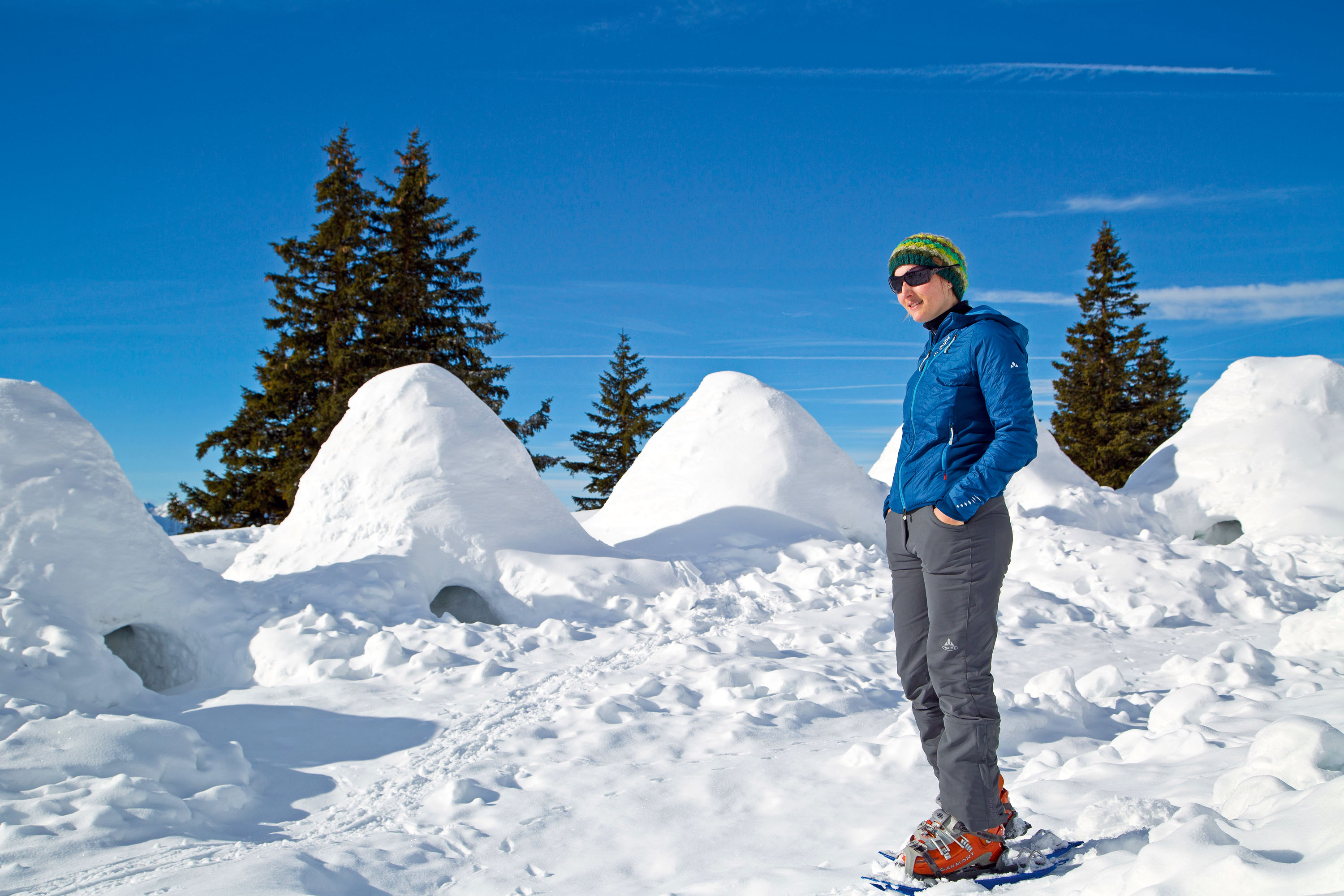 Fertig ist die „Laube“ – und alles selbst gebaut © Willi Seebacher