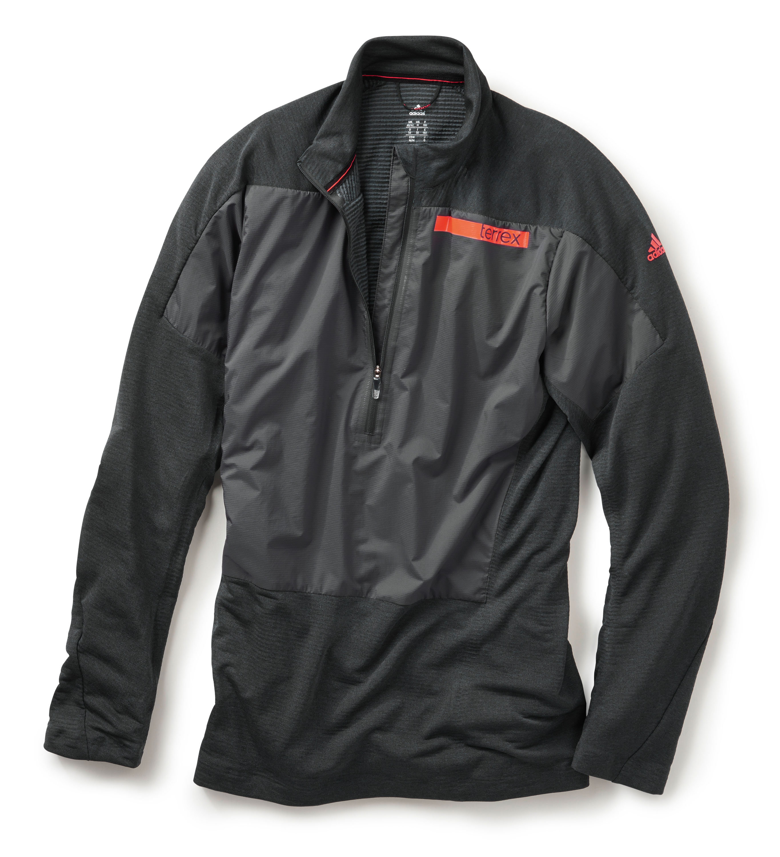 ADIDAS OUTDOOR TERREX SKYCLIMB TOP Dünnes Shirt aus Polartec Powerwool für schweißintensive Aktivitäten bei klirrender Kälte. Der Brustbereich ist mit Polartec Alpha zusätzlich isoliert. € 149,95 © adidas