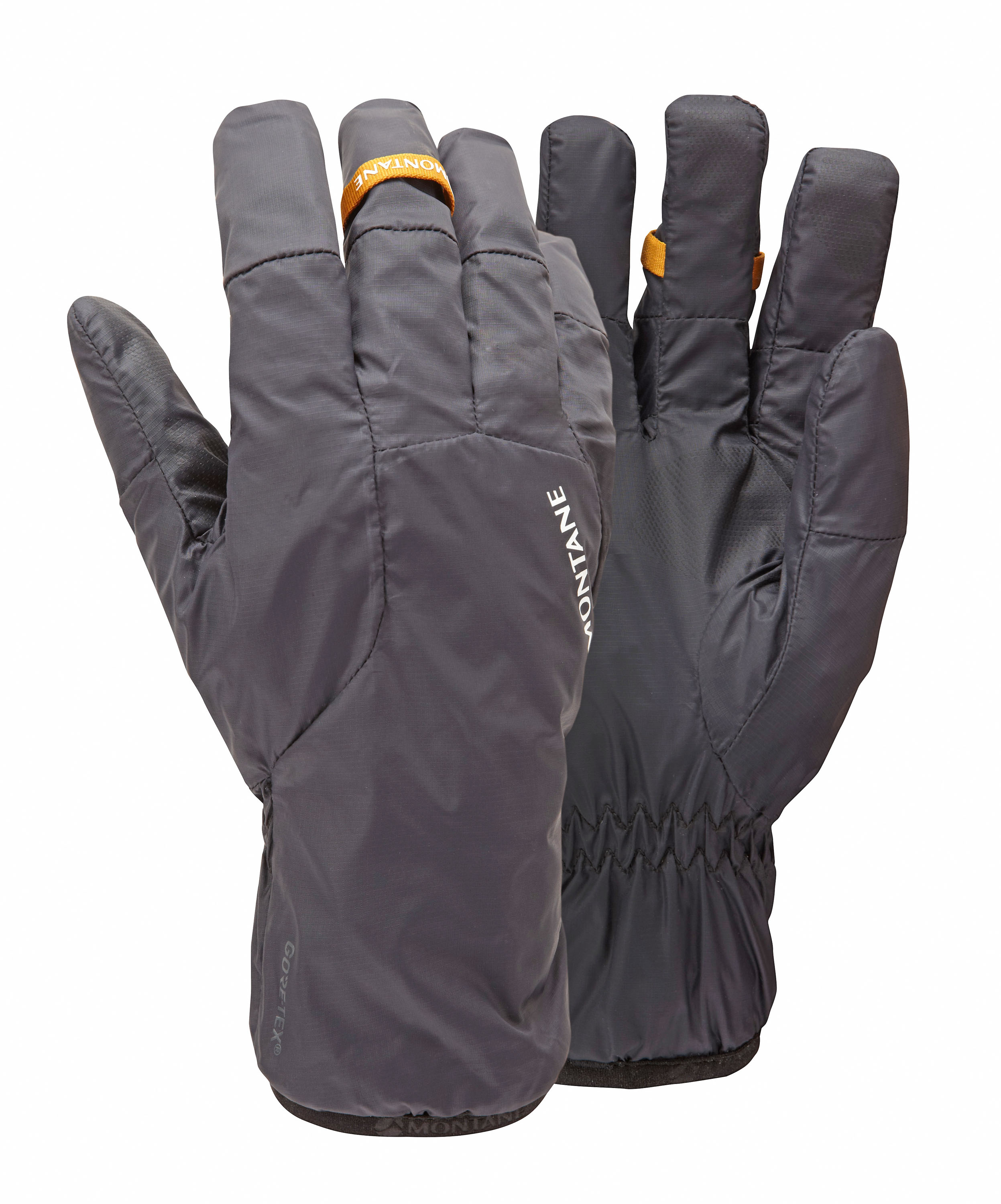 Montane Vortex Glove Die neue Slim-Line Gore-Tex- Membran soll bei Handschuhen für eine bessere Passform und einfacheres Rein- und Rausschlüpfen sorgen. Zusammen mit dem Fleecefutter trägt sich dieser Handschuh superangenehm. Und für einen absolut wasserdichten Handschuh ist das Gewicht von 58 Gramm schlicht sensationell. 69,95 Euro