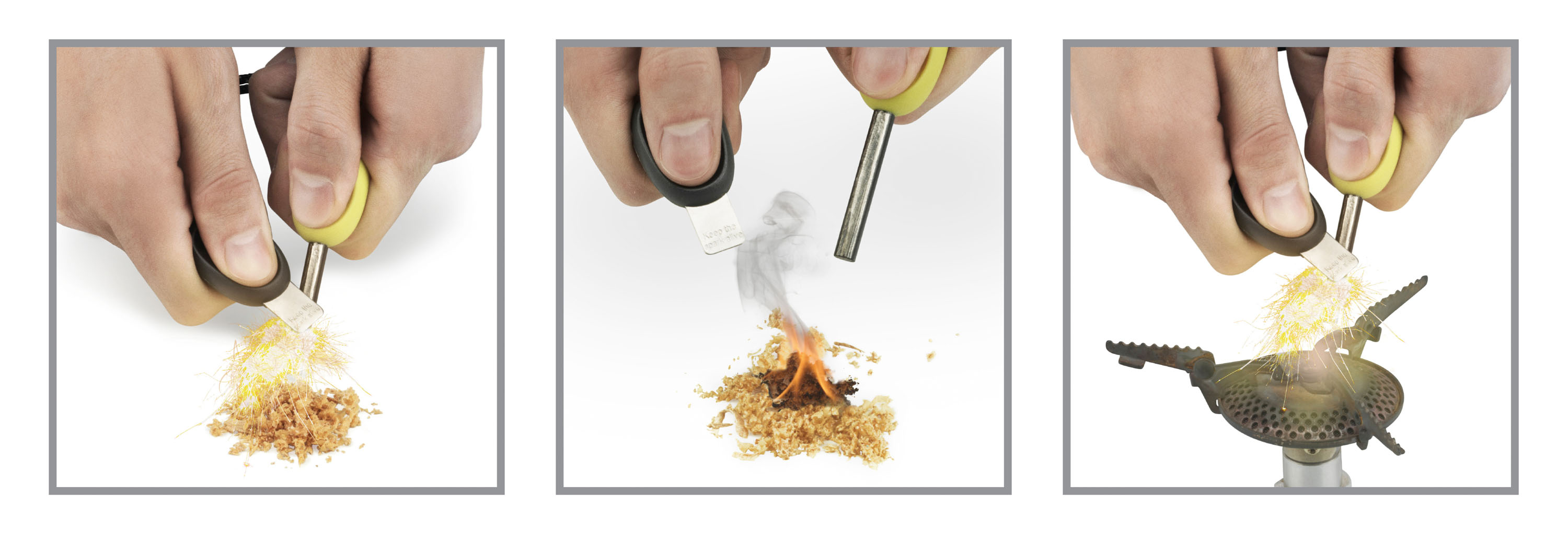 Light My Fire Fire Steel Scout Abenteuer pur! Meist braucht es sicher keinen Feuerstahl unterwegs. Feuerzeuge sind schneller und handlicher. Ein Feuerstahl vermittelt aber Abenteuer. Mal davon abgesehen, dass es immer funktioniert, auch wenn es pitschnass ist. 12,95 Euro