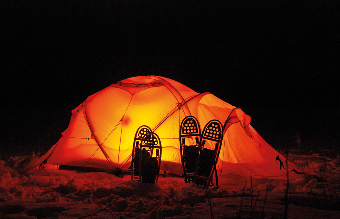 Ein stabiles Zelt bietet Schutz vor winterlichem Wetter
© Fabian Schmitz