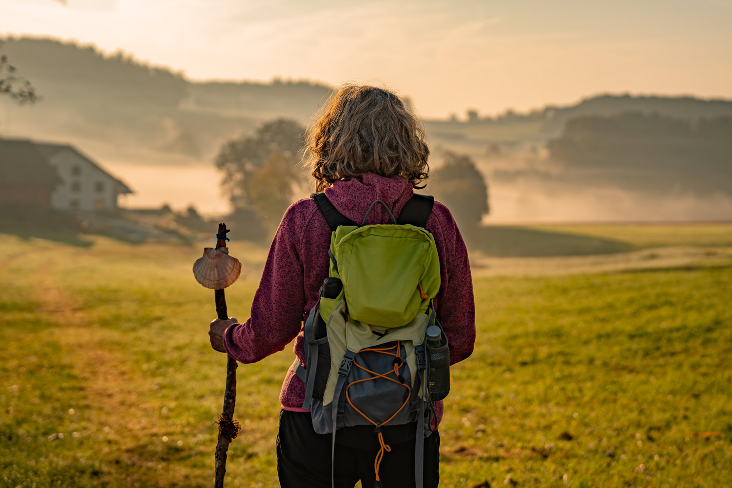 Wunderbare Morgenstimmung auf dem Jakobsweg Alle Fotos © Inn-Salzach Tourismus