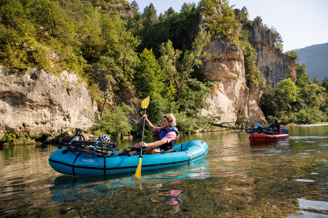 Mit Packrafts und Gravelbikes in den Gorges du Tarn   Alle Fotos © Daniel Geiger