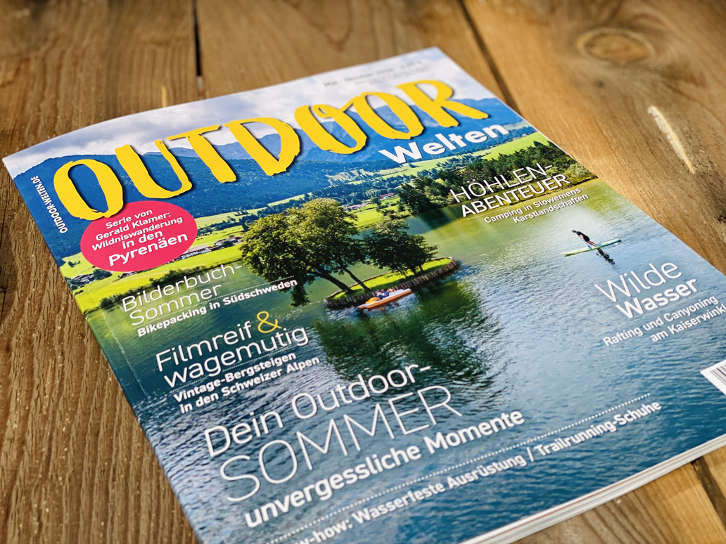 Cover der OutdoorWelten Sommerausgabe 2026