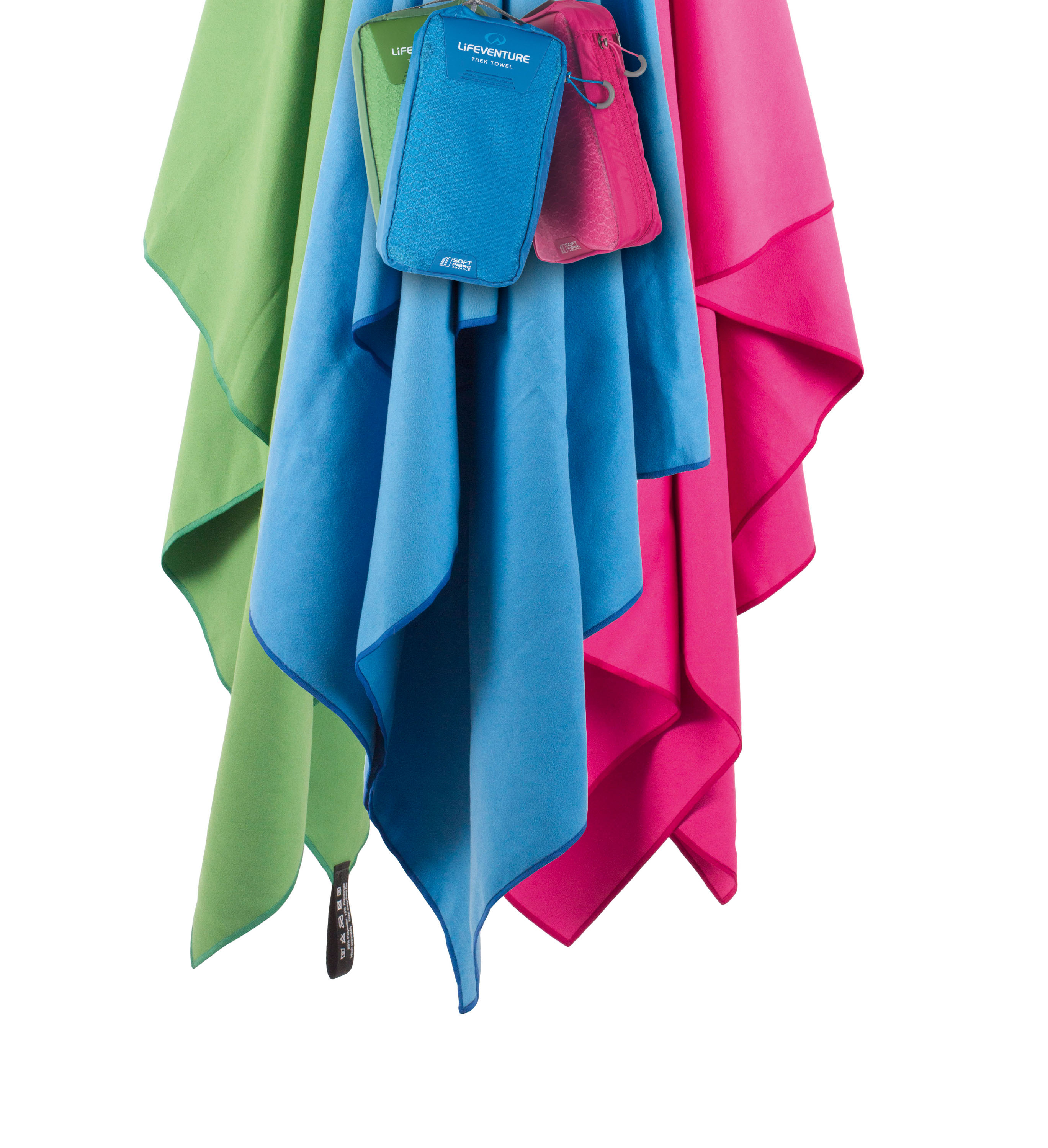 Lifeventure MF Travel Towel Nur nicht das Handtuch schmeißen! 110 x 65 reichen für jede Tour. Bei 220 Gramm und einem Packmaß von 15 x 9 x 7 hat man immer sein eigenes Handtuch dabei. Saugt 6x das Eigengewicht an Nässe auf und trocknet ganz fix. 26,95 Euro
