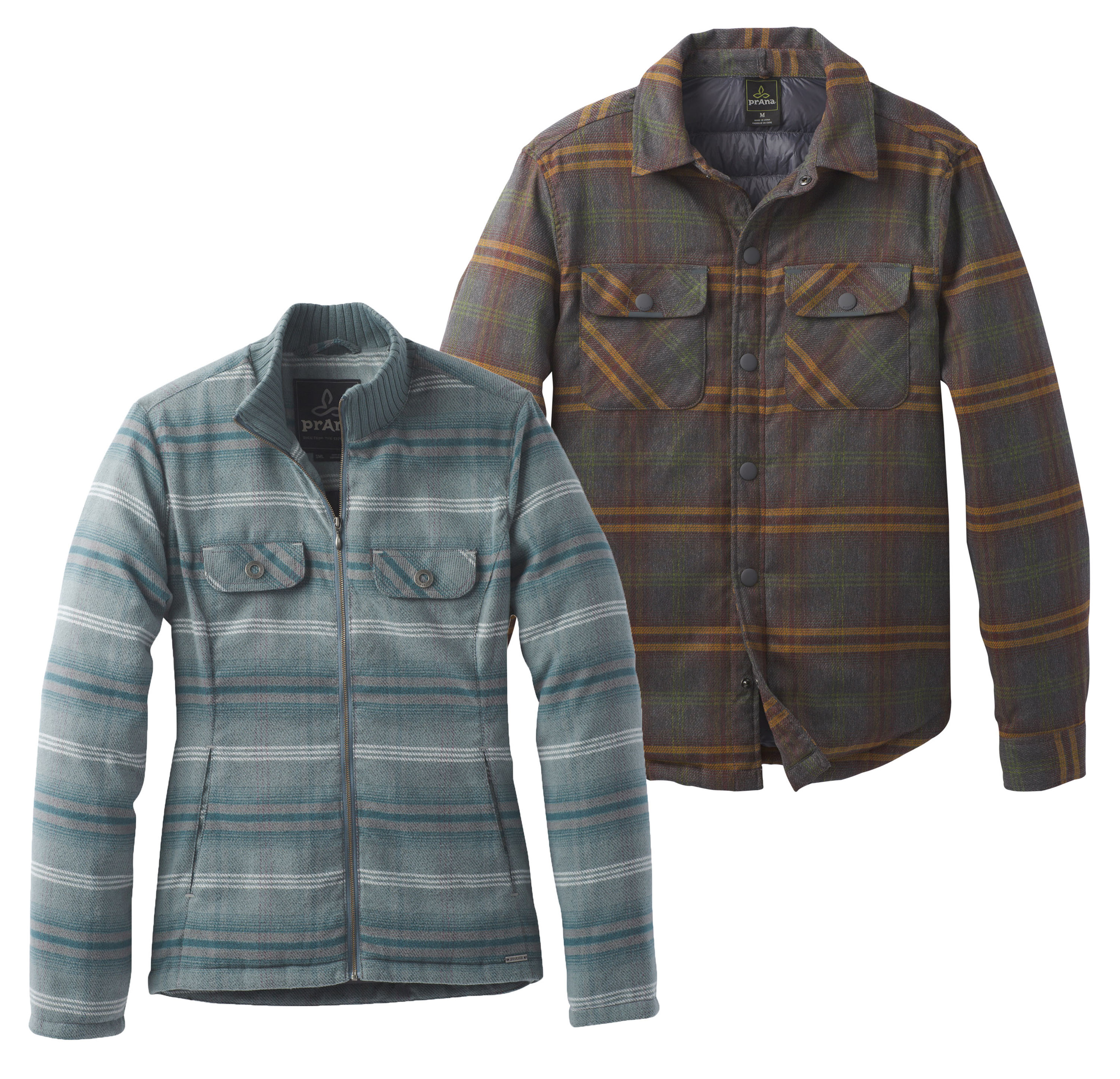 Prana Collage Showdown Jacket Showdown am College. Warmes Hemd oder Jacke? Ein Shaket, also von jedem das Beste. Lässige Optik, warme Daunenfüllung aus artgerechter Haltung und teilrecyceltes und bluesign-zertifiziertes Material. 99,95 Euro