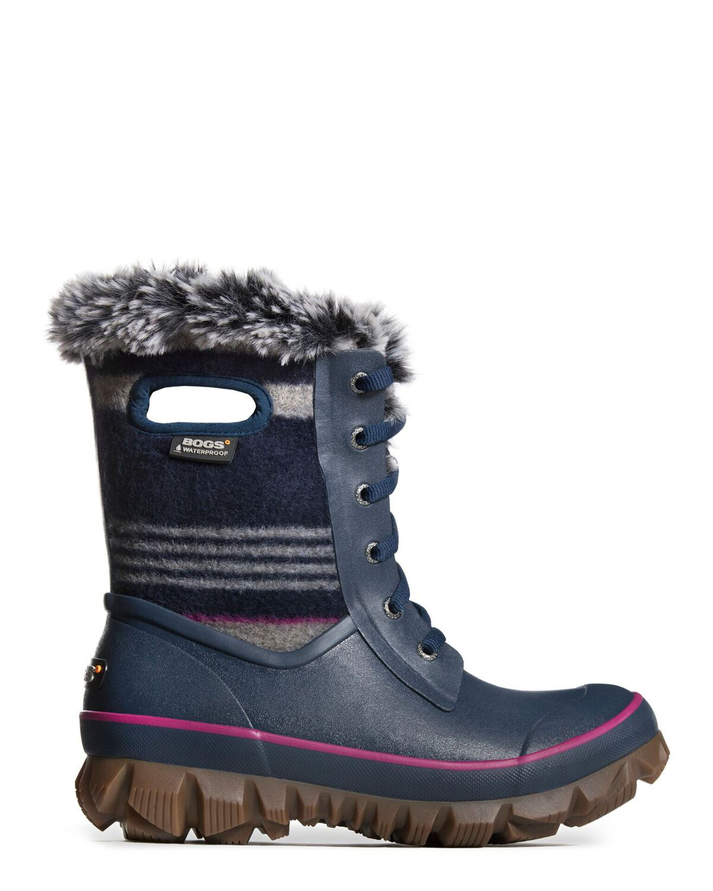 ogs Arcata Stripes Komfortwunder! Weich, warm, trocken und bequem. Genau richtig für harte, kalte und unangenehme Wintertage. Einfach reinschlüpfen und loslaufen. Die Rebound-Technologie sorgt für Laufkomfort. 140,00 Euro