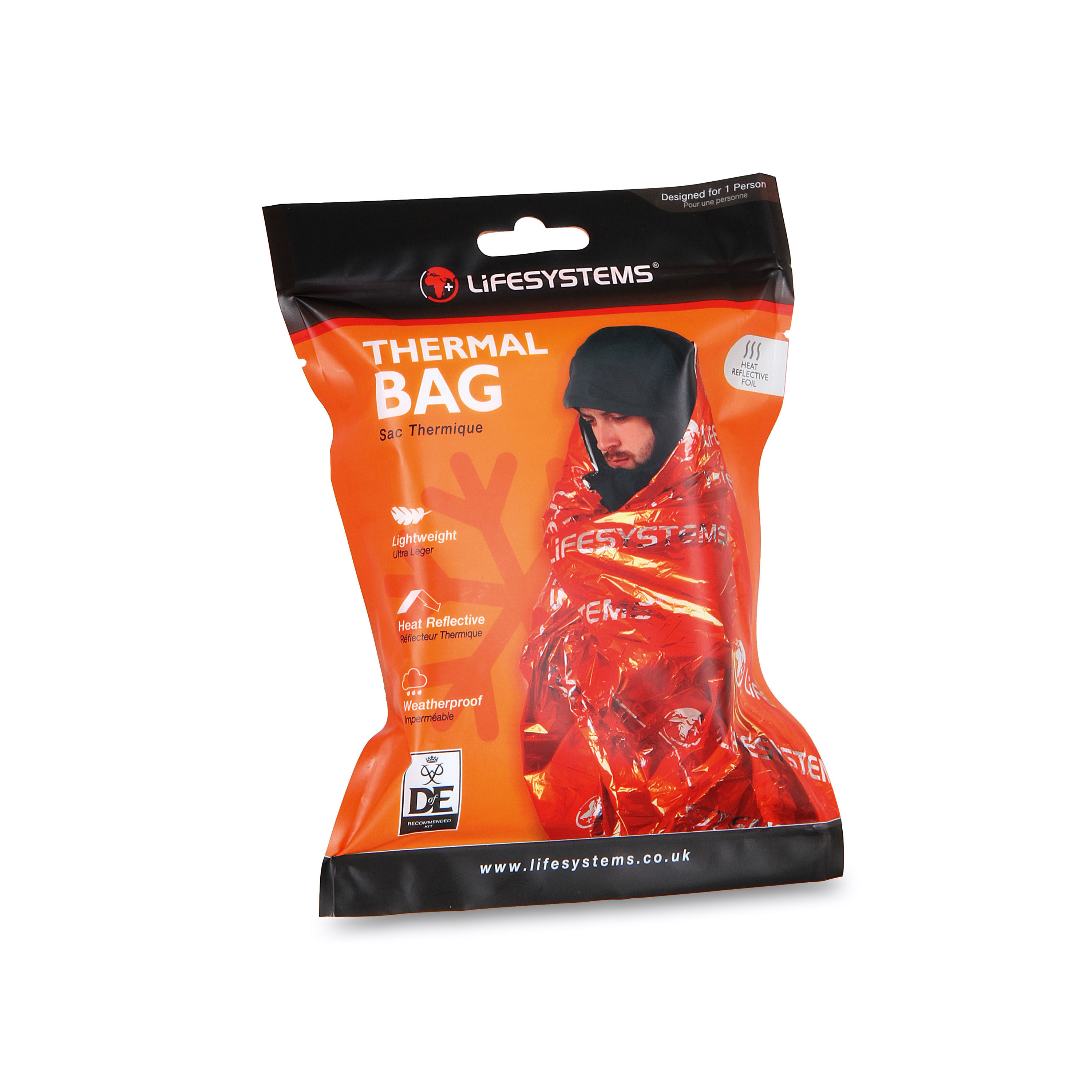 Lifesystems Thermal Bag Lebensretter! Wie viel Energie ein Mars dem Körper zurückgibt, ist unerforscht. Dieser isolierende Rettungssack im Hosentaschen-Packmaß reflektiert über 90% der Körperwärme zurück. Zusätzlich ist er noch absolut wasserdicht. Bei 180 Gramm ist der damit ein Pflichtprodukt. 13,99 Euro