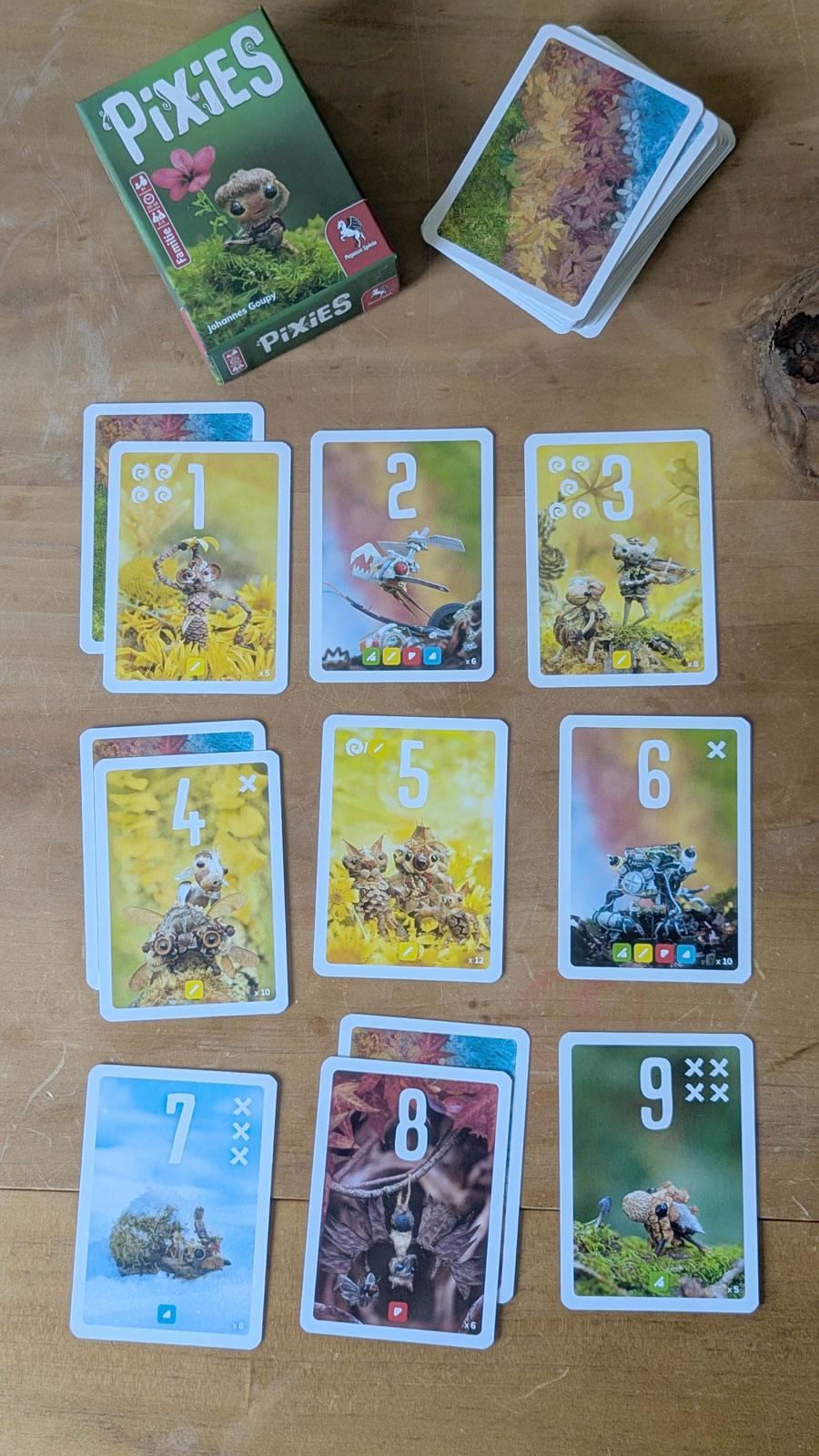 Ansicht Kartenspiel Pixies von Pegasus