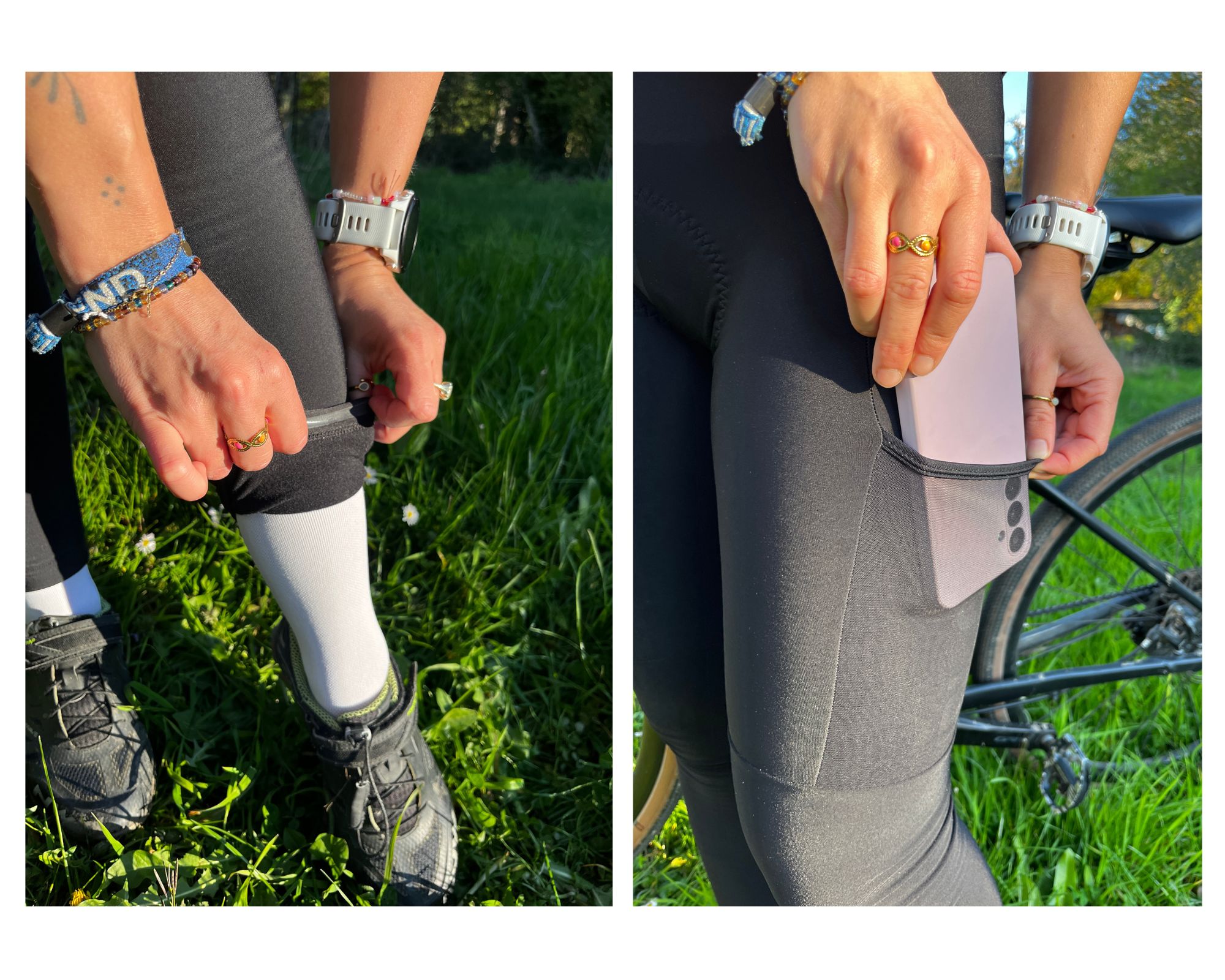 Detailaufnahmen von der Bibtights