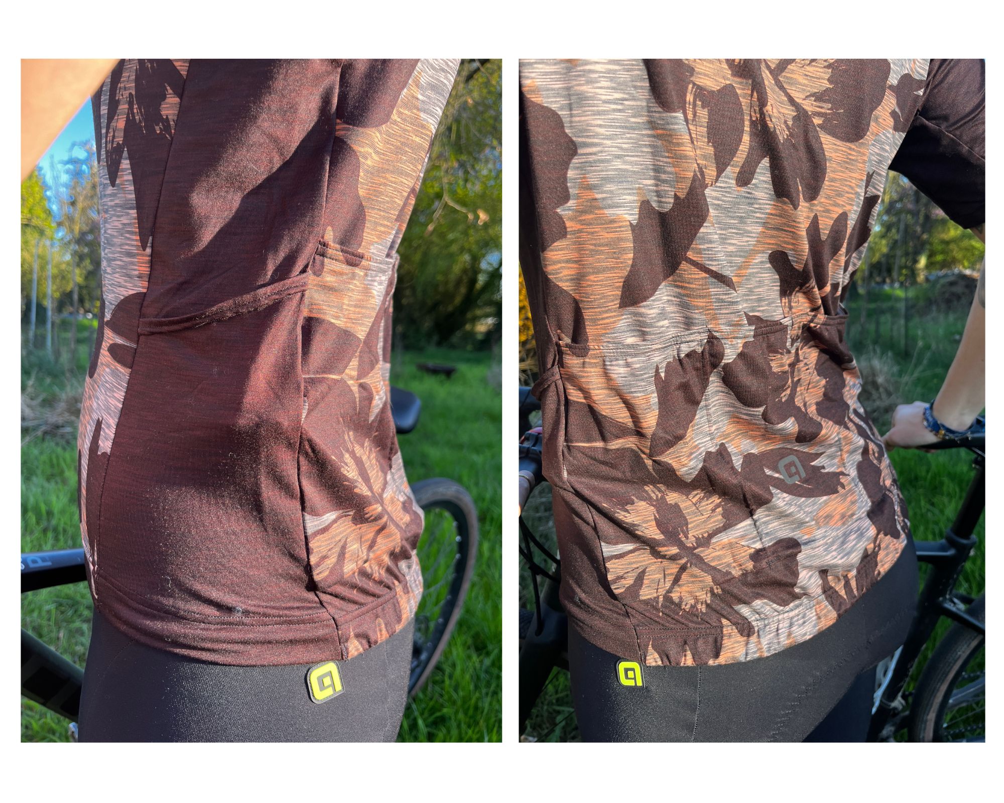 Detailaufnahmen von den Trikottaschen